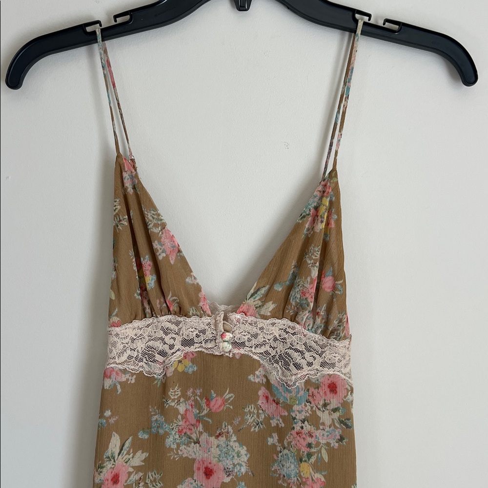 Zara Lace Floral Maxi‎ Dress Romantic Size XS Fairy - Picture 4 of 12